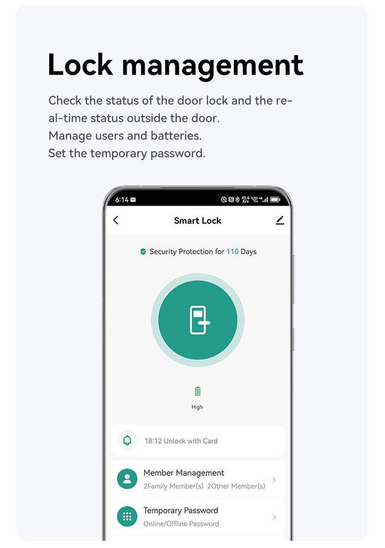 Smart lock Biometric Fingerprint Smart Door Lock with Camera - A-TEAM SMART HOME